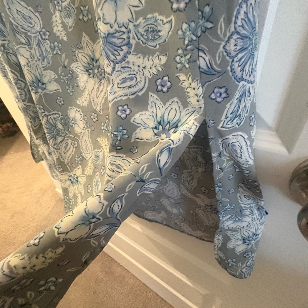 Lucky Brand Blue Paisley Midi Dress - Picture 4 of 5
